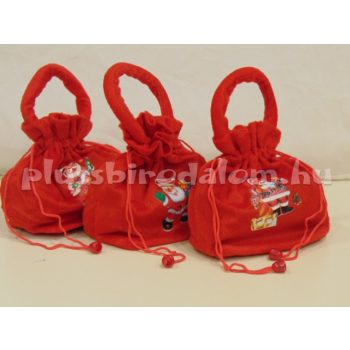 Télapós Ajándékzsák 18 cm - 3 db