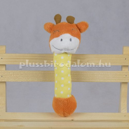 Plüss Bébi Csörgő - Zsiráf 16 cm