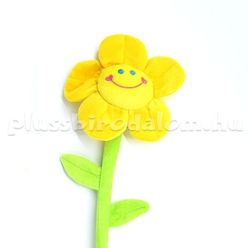 Plüss Virág 50 cm - sárga