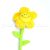 Plüss Virág 50 cm - sárga