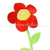 Plüss Virág 75 cm - piros