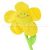 Plüss Virág 75 cm - sárga
