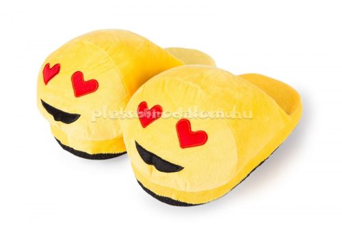 Plüss Szerelmes EmojiPapucs - felnőtt
