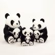 Plüss Panda - 3 db/3 féle méretben