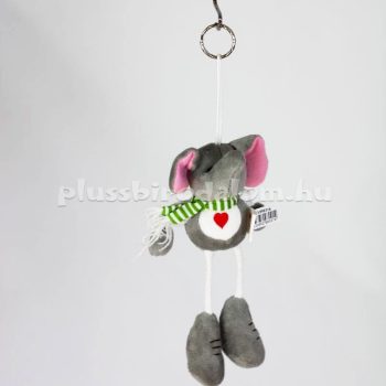 Plüss Elefánt kulcstartó 17 cm