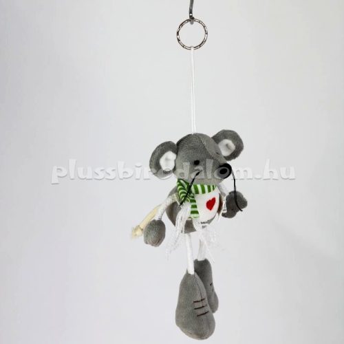 Plüss Egér kulcstartó 17 cm