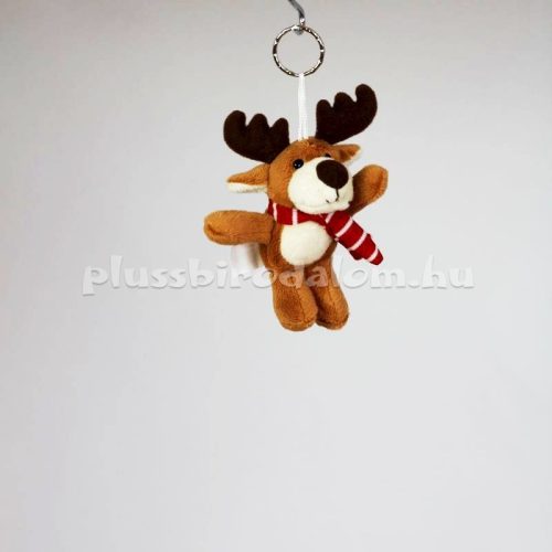 Plüss Szarvas kulcstartó 12 cm