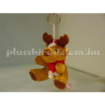 Plüss Szarvas kulcstartó 12 cm