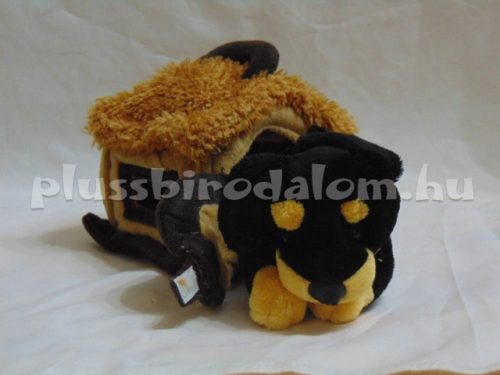 Plüss Kutya házikóban 10cm/elemes