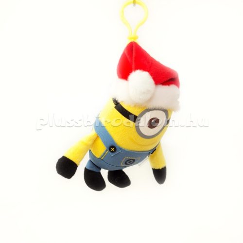 Plüss Minion táska clip 12 cm