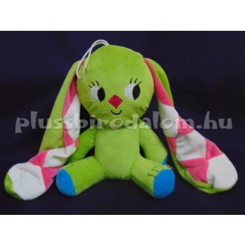 Plüss Kockásfülű Nyúl 23 cm