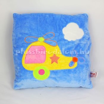 Plüss Helikopteres kispárna 35 cm
