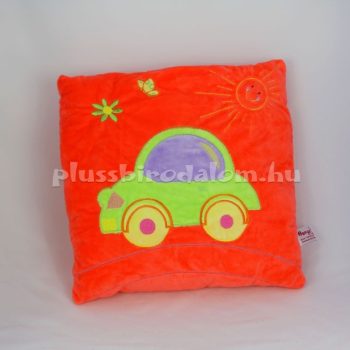 Plüss Kisautós kispárna 35 cm